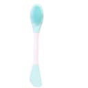 Brosse en Silicone Bleu à Double Extrémité pour Masque