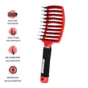 Brosse à Cheveux Poils de Sanglier & Nylon – Antistatique & Massage Cuir Chevelu