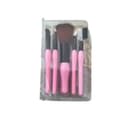 Ensemble de Pinceaux de Maquillage De Haute Qualité - 5 pièces - Rose & Noir