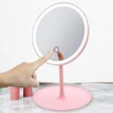 Miroir De Maquillage Tactile avec Lumière 3 Couleurs Rechargeable